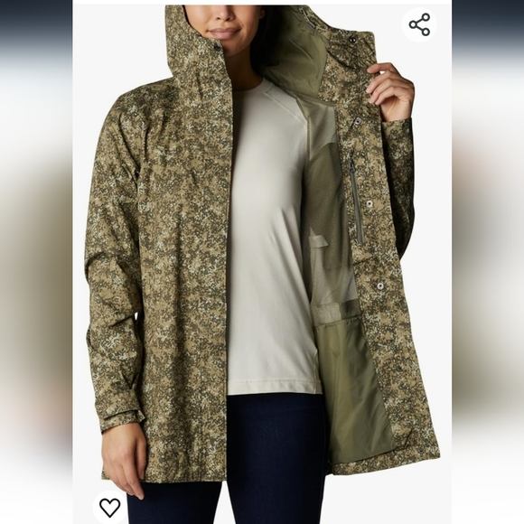 Columbia Women's Splash a Little Ii Jacket, Safari Dotty Disguise Print, Medium - Picture 2 of 6